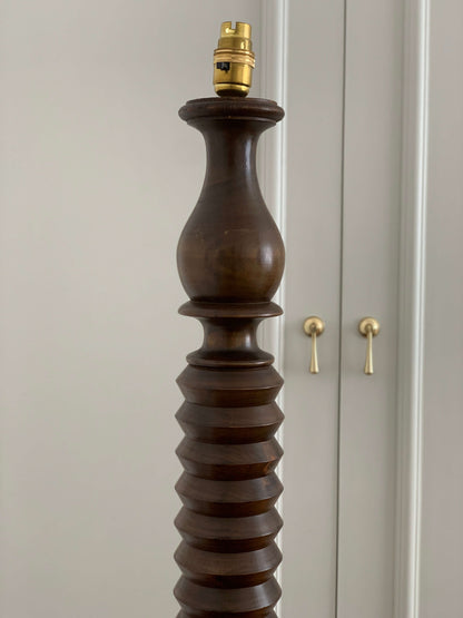 French vintage turned floor lamp