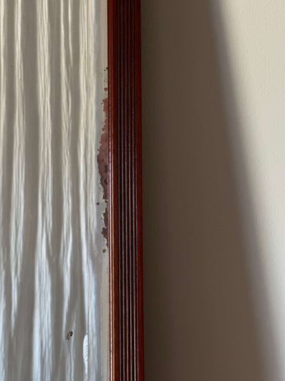 ON HOLD Large antique reeded mirror