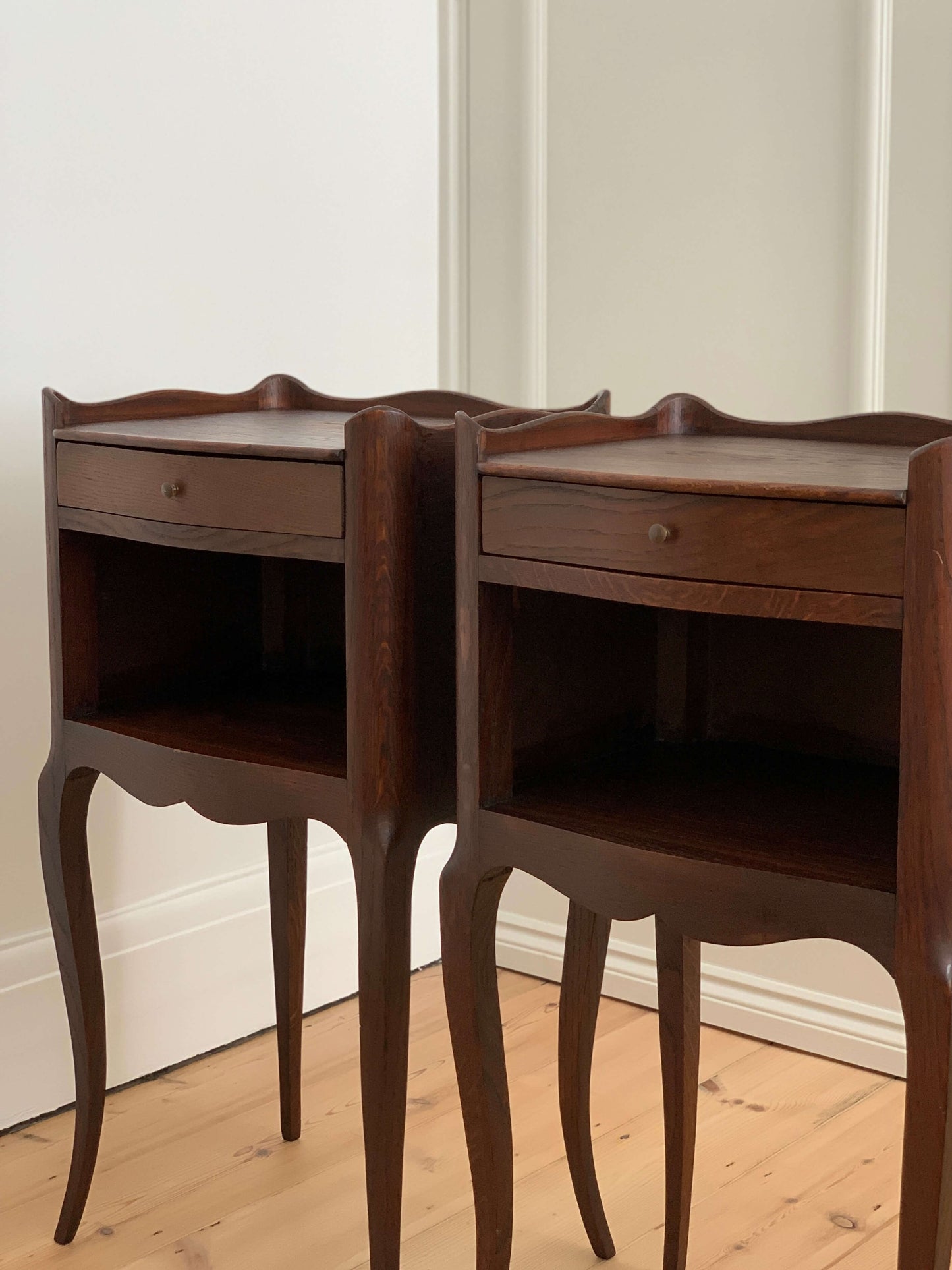 Pair of French vintage bedside tables