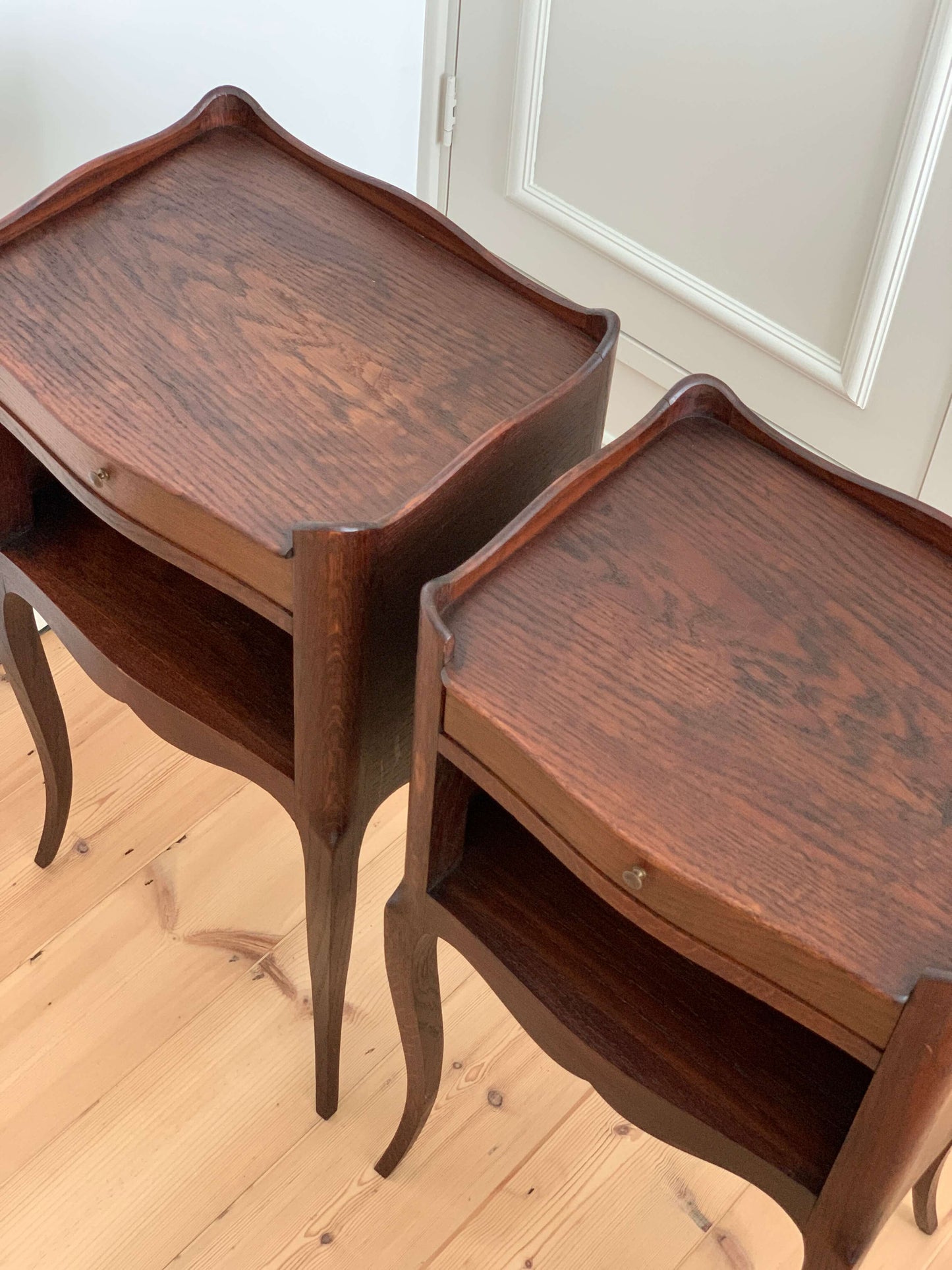 Pair of French vintage bedside tables