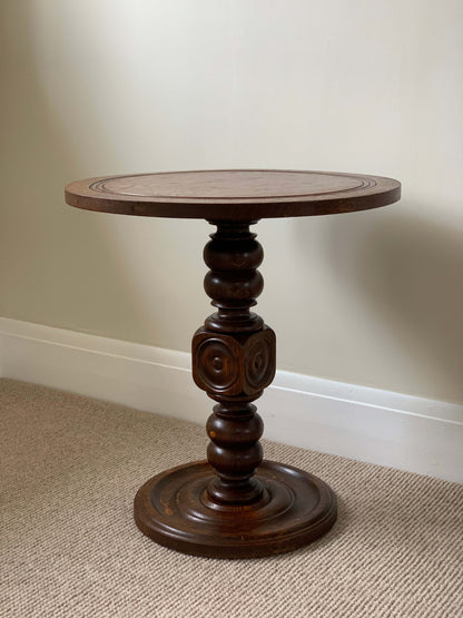 French antique oak pedestal table