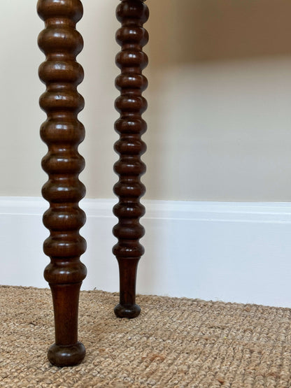 Victorian antique mahogany bobbin console table