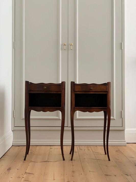 Pair of French vintage bedside tables