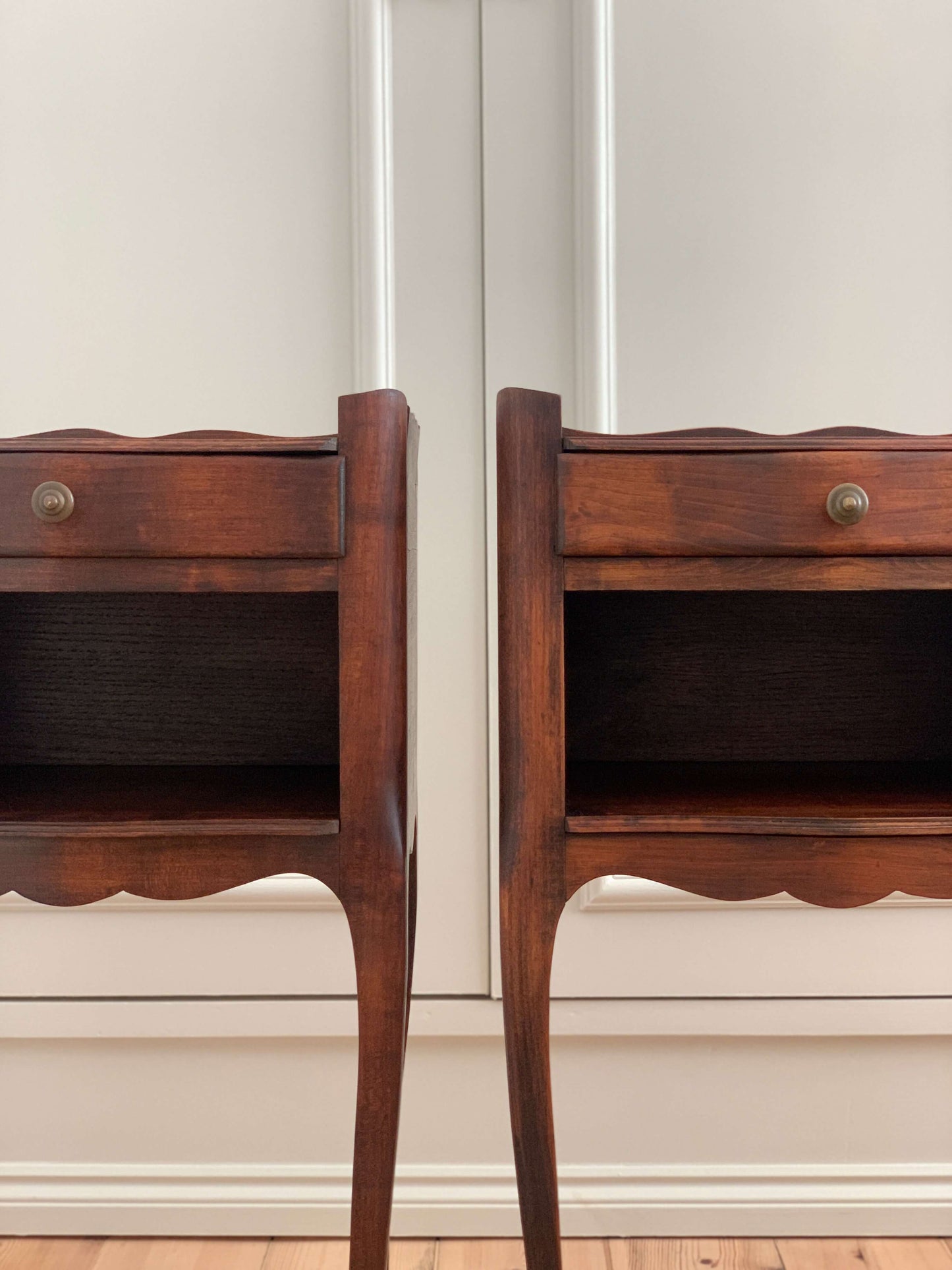 Pair of French vintage bedside tables