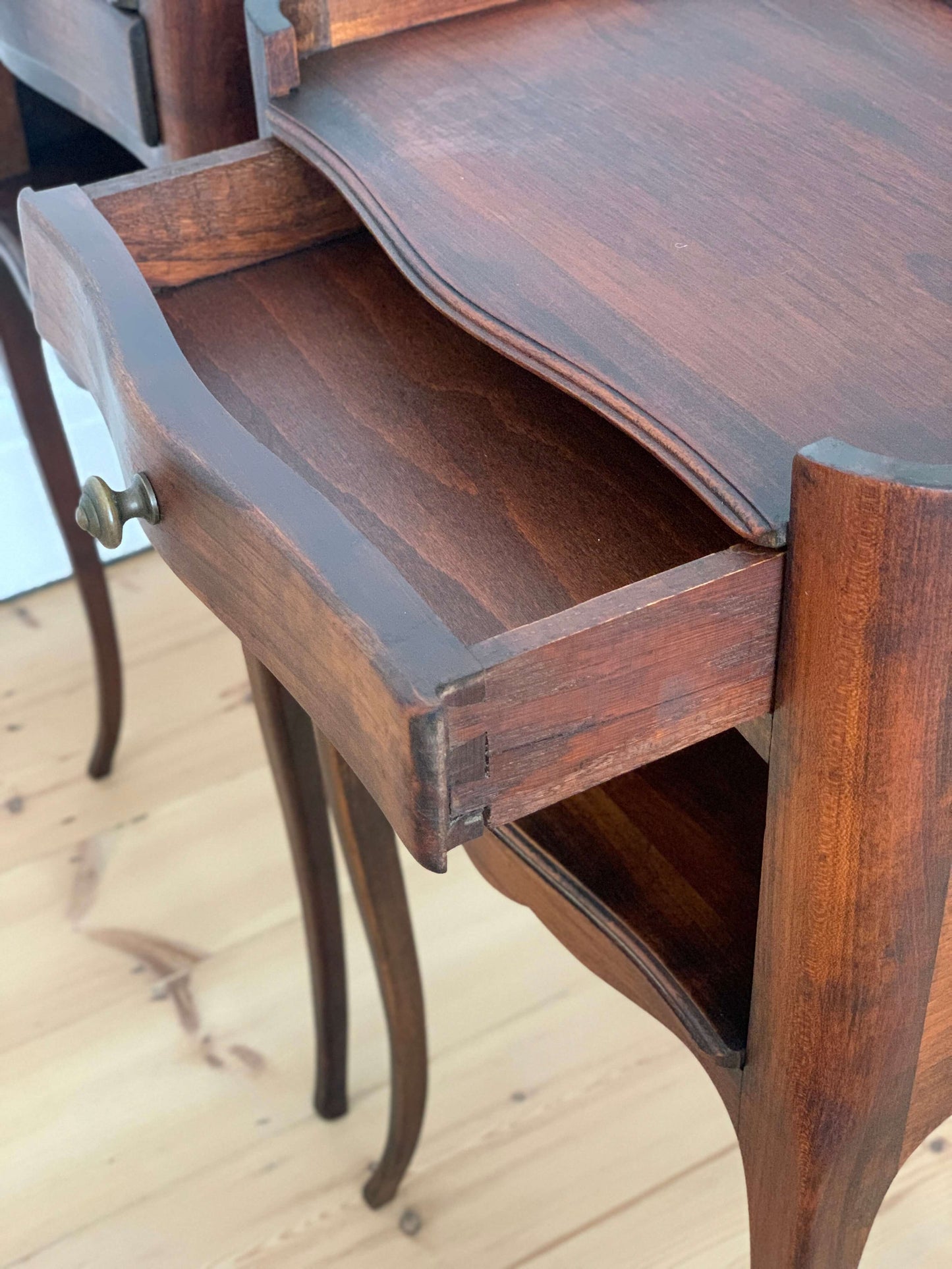 Pair of French vintage bedside tables