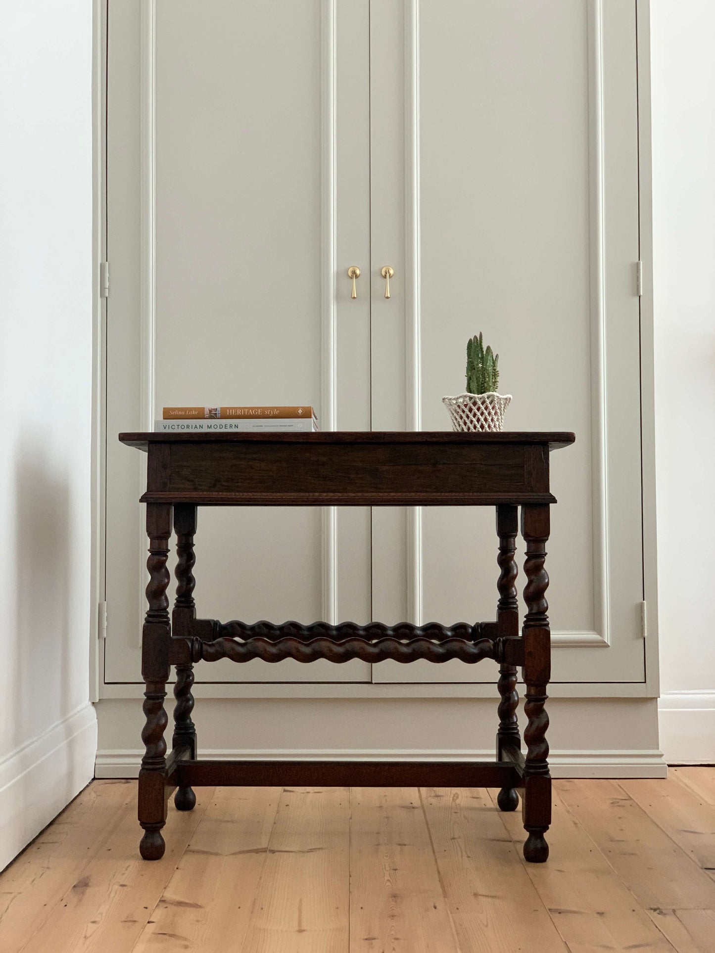 Georgian barley twist console table