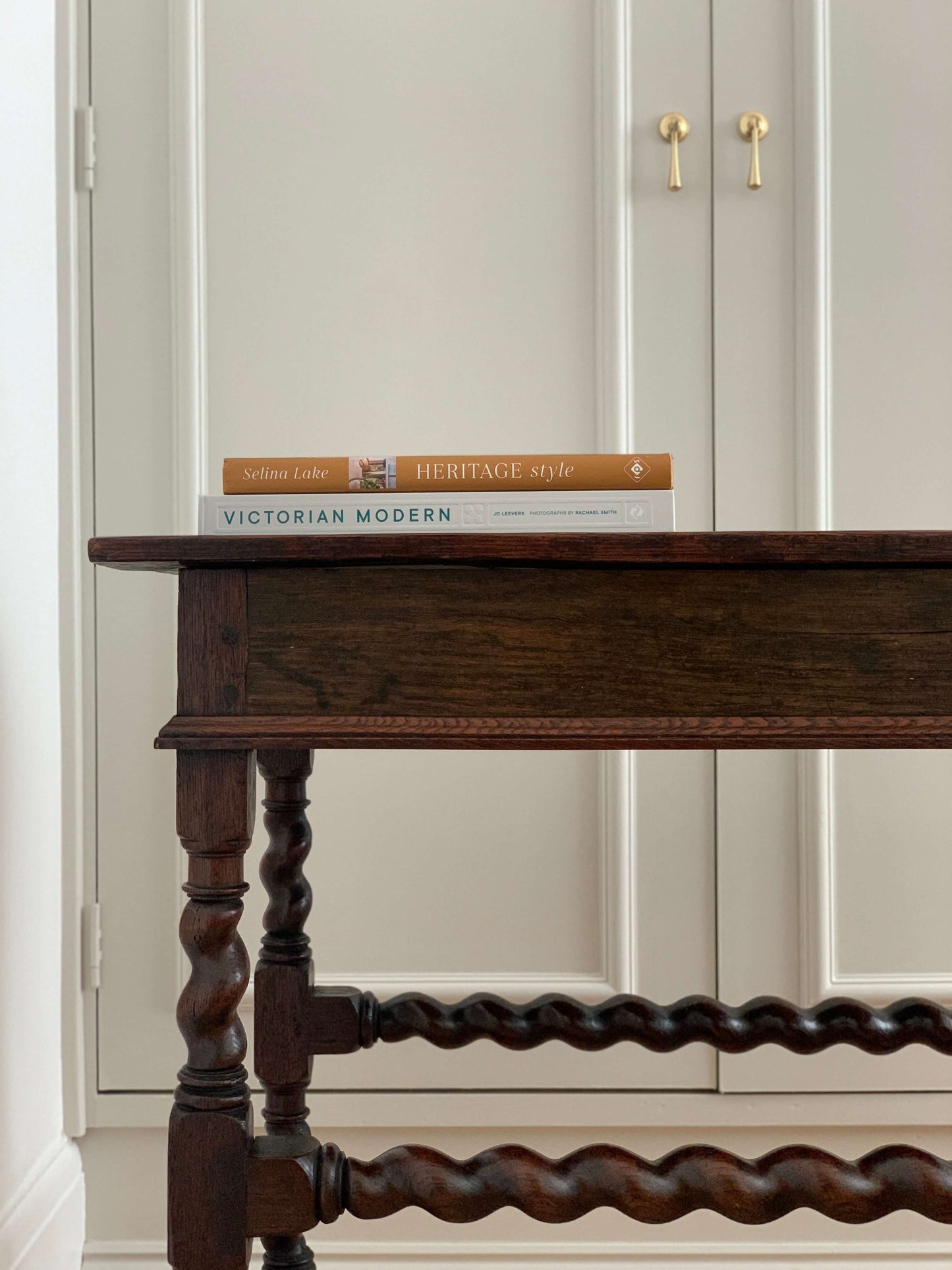 Georgian barley twist console table