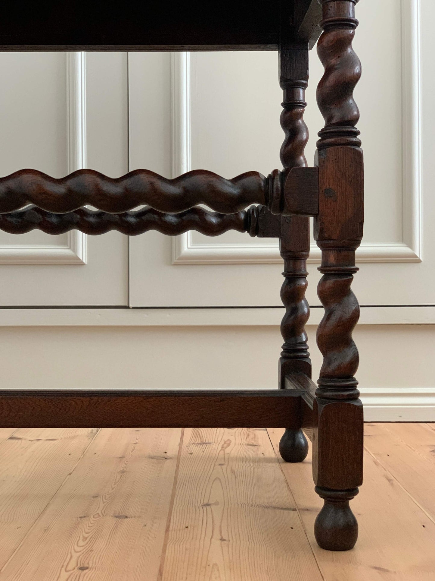 Georgian barley twist console table