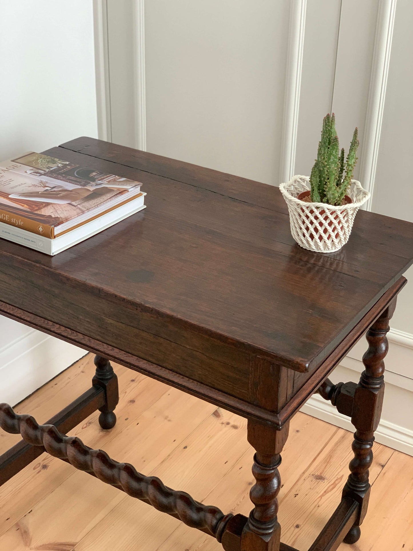 Georgian barley twist console table