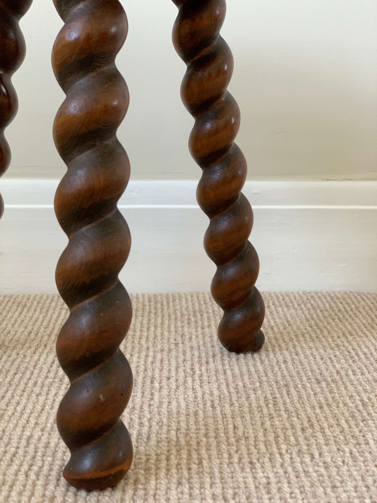 French antique twisted stool