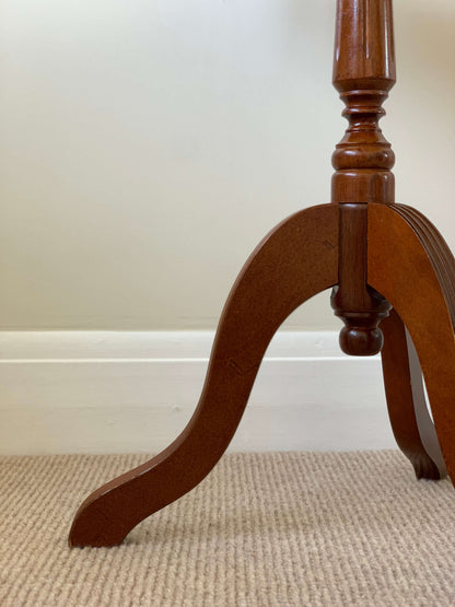 Vintage octagonal occasional table on splayed legs