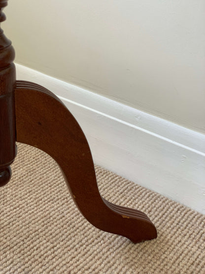 Vintage octagonal occasional table on splayed legs