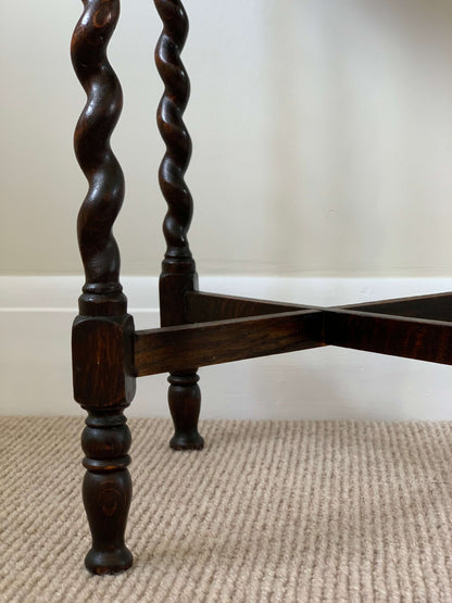 Antique barley twist side table