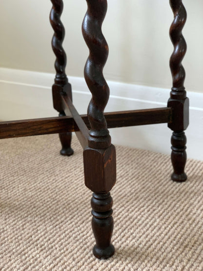 Antique barley twist side table