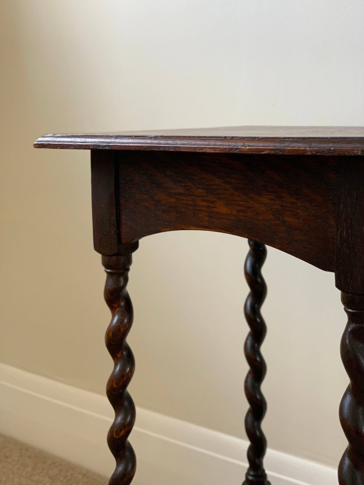 Antique barley twist side table