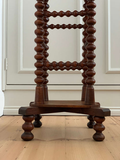 19th century French side table on bobbin legs