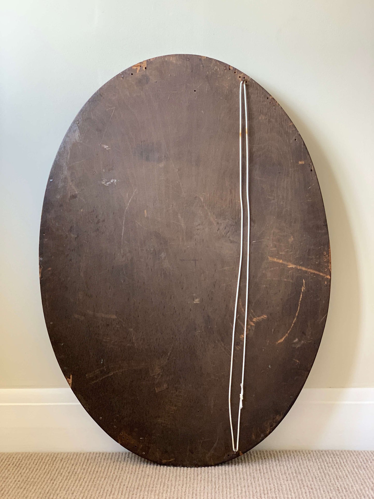 Late Victorian hand-carved mirror