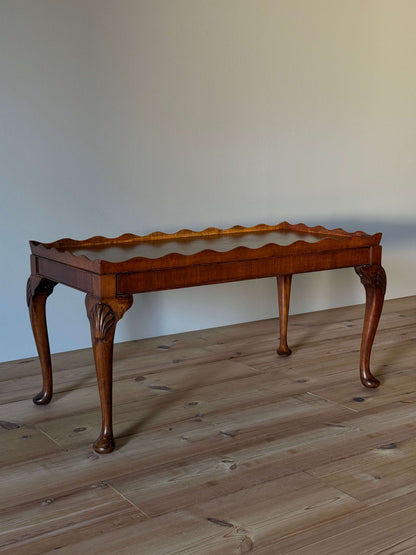 Vintage scalloped coffee table