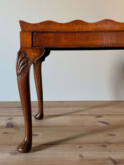 Vintage scalloped coffee table