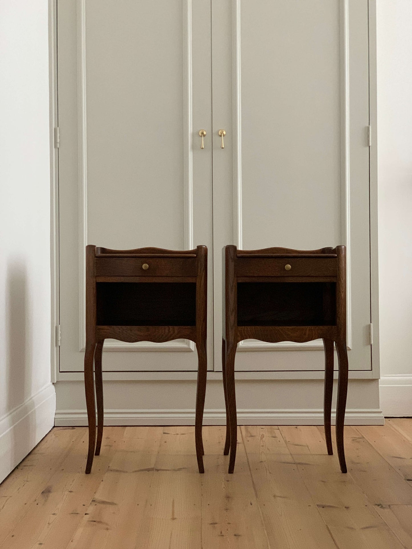 Pair of French vintage bedside tables