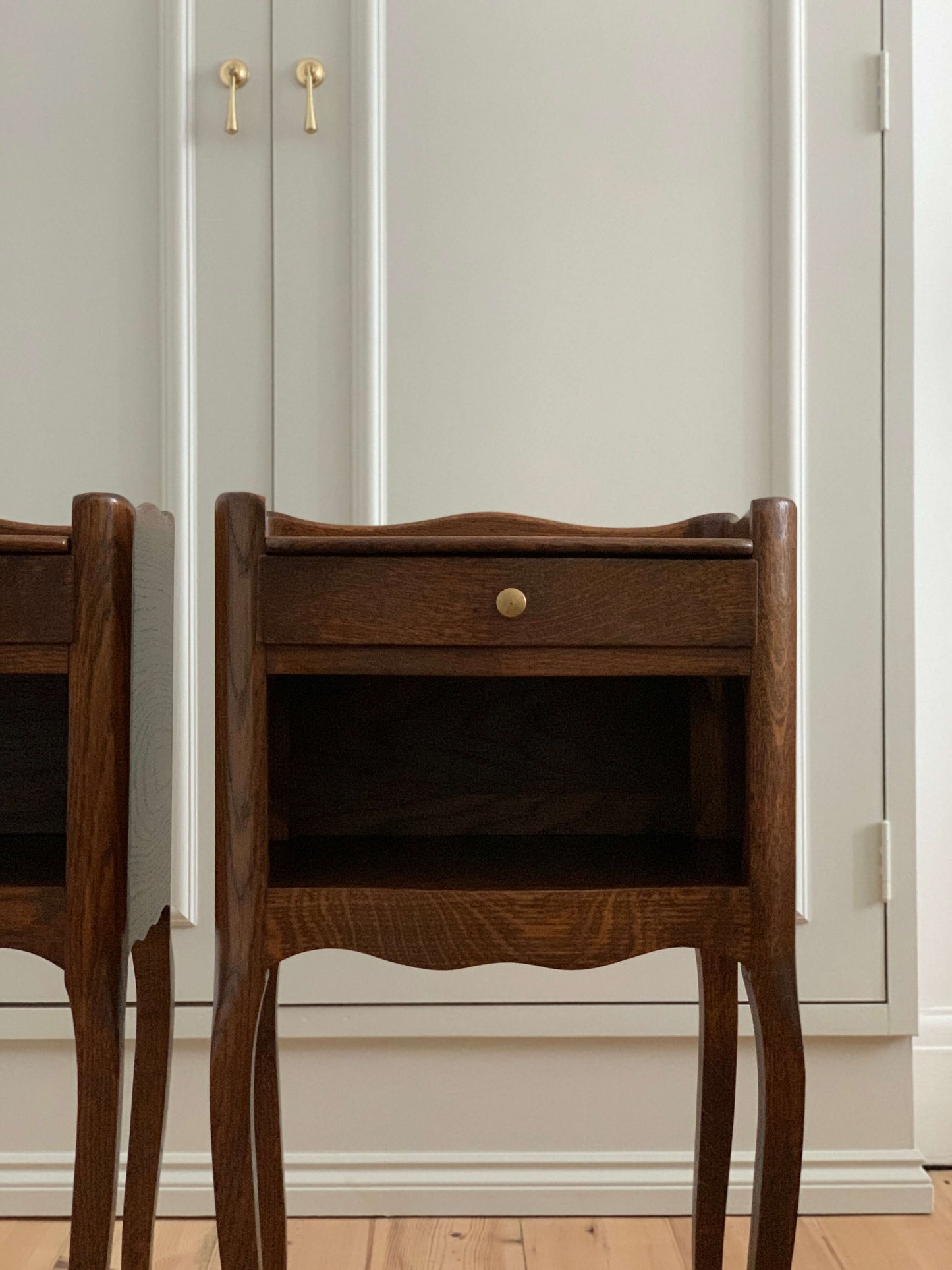 Pair of French vintage bedside tables