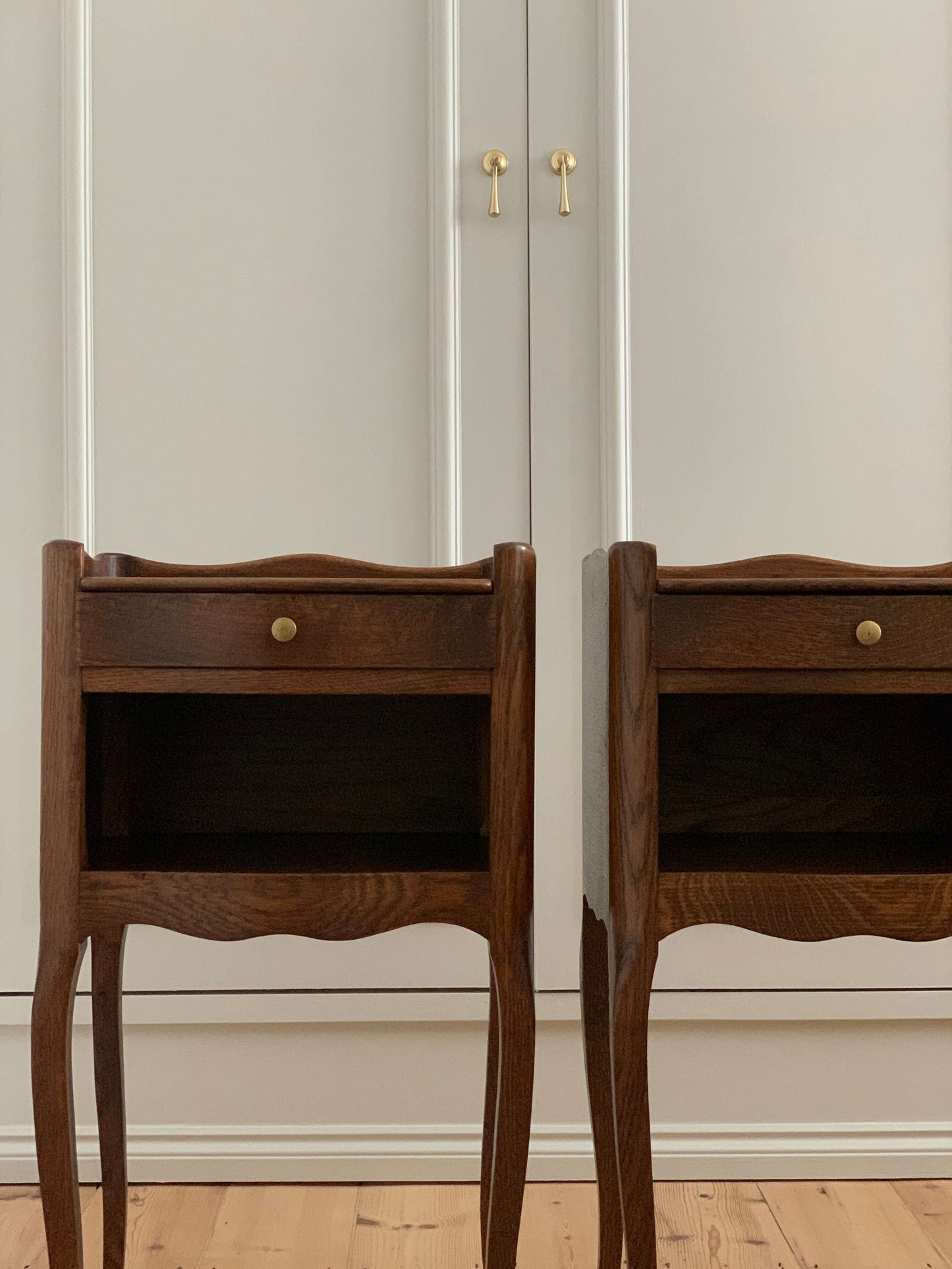 Pair of French vintage bedside tables