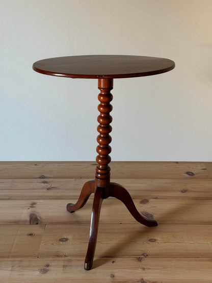 ON HOLD Victorian mahogany bobbin table tilt-top table with oval top