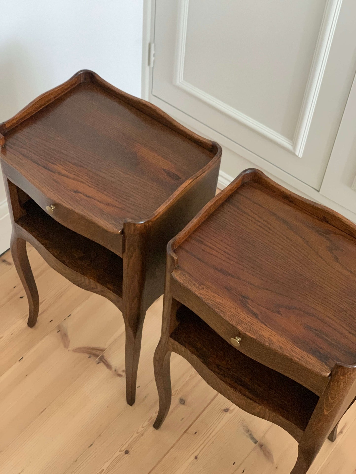 Pair of French vintage bedside tables