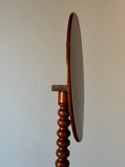 ON HOLD Victorian mahogany bobbin table tilt-top table with oval top