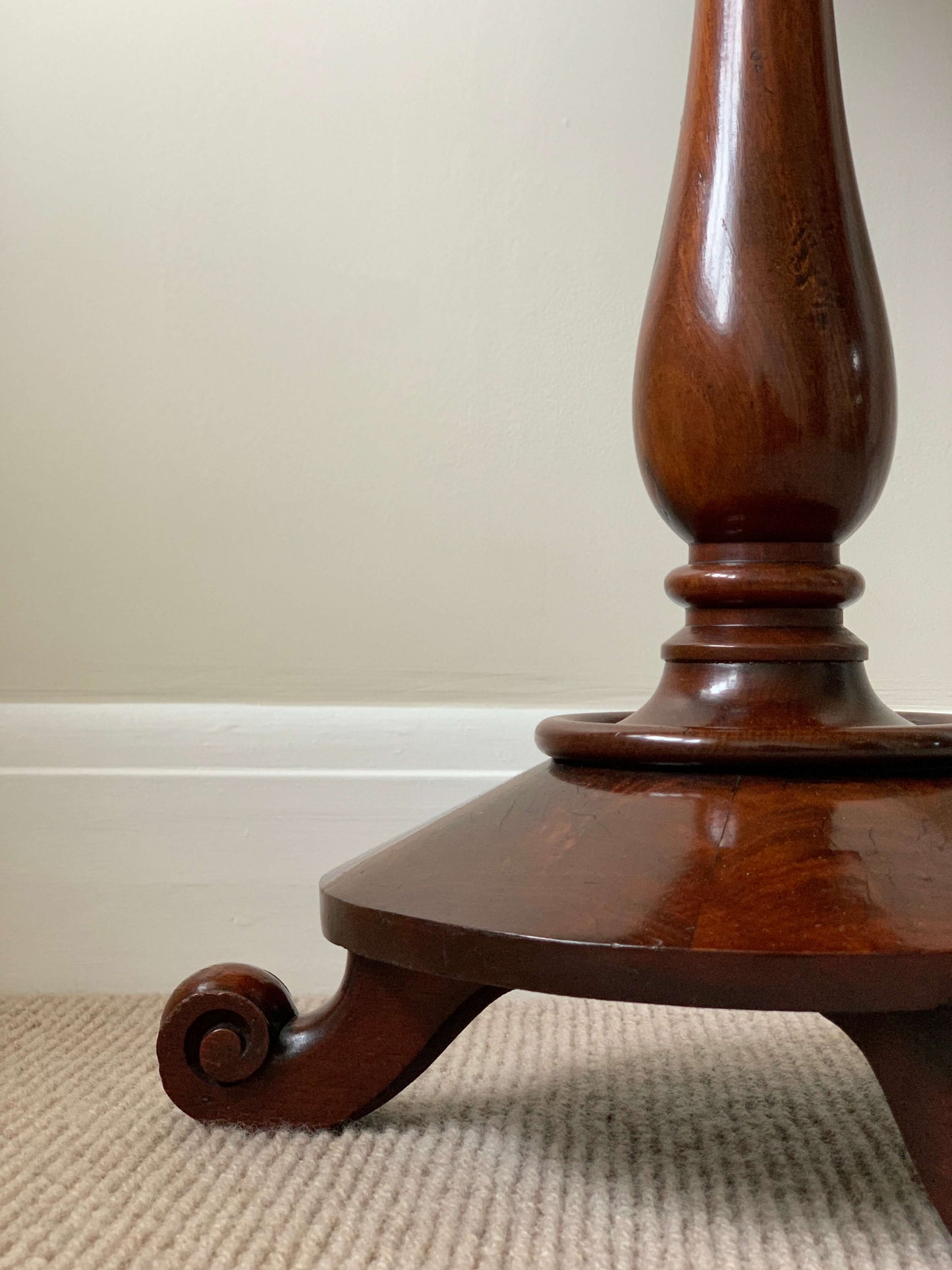 Antique mahogany William IV side table