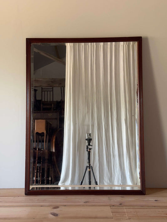 ON HOLD Large antique reeded mirror