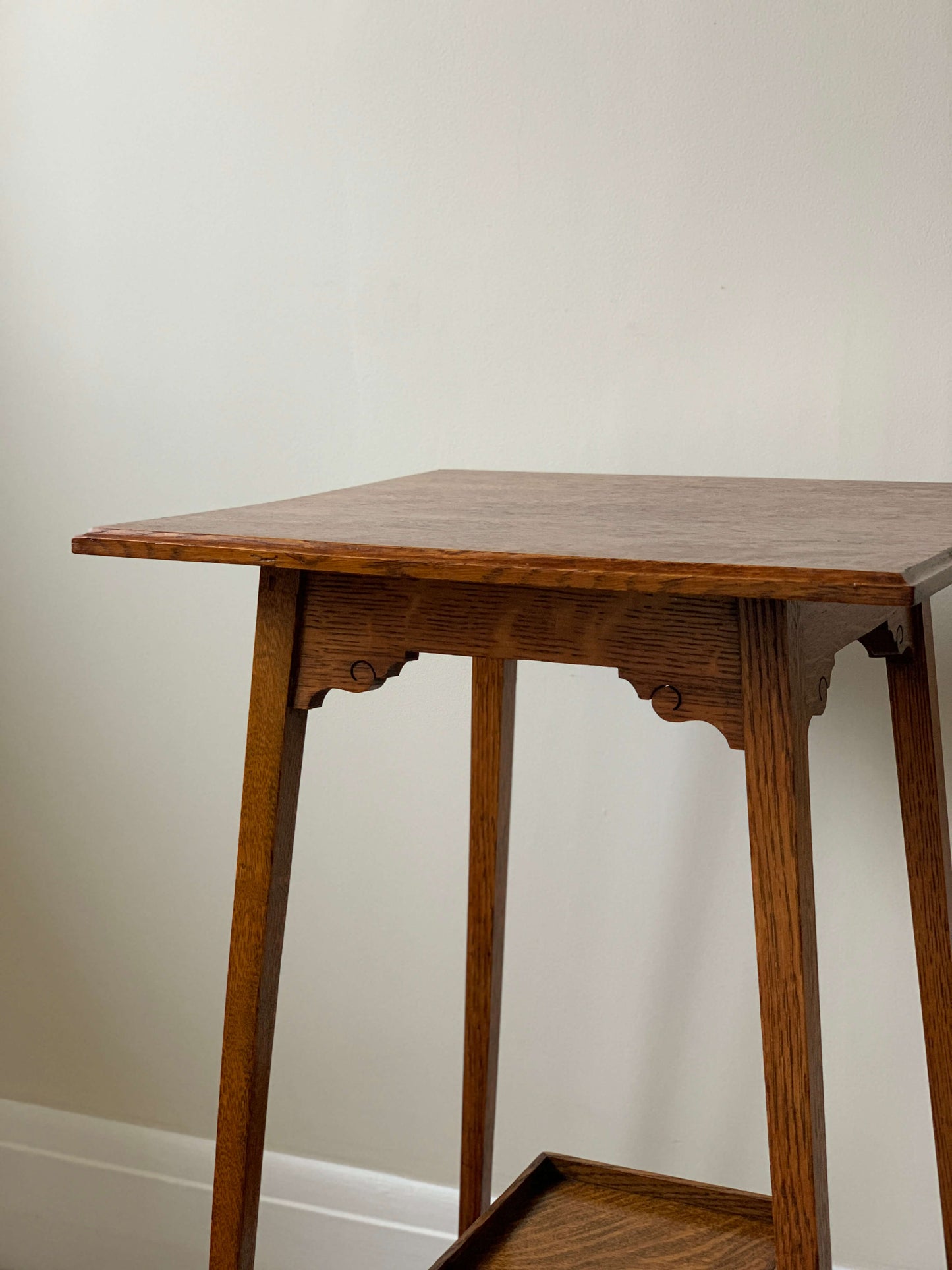 Antique Arts and Crafts oak side table