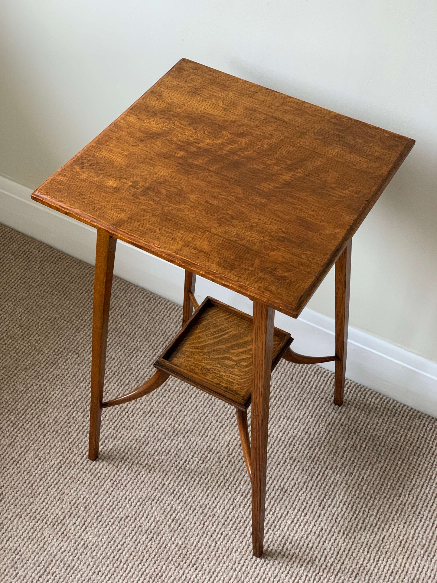 Antique Arts and Crafts oak side table