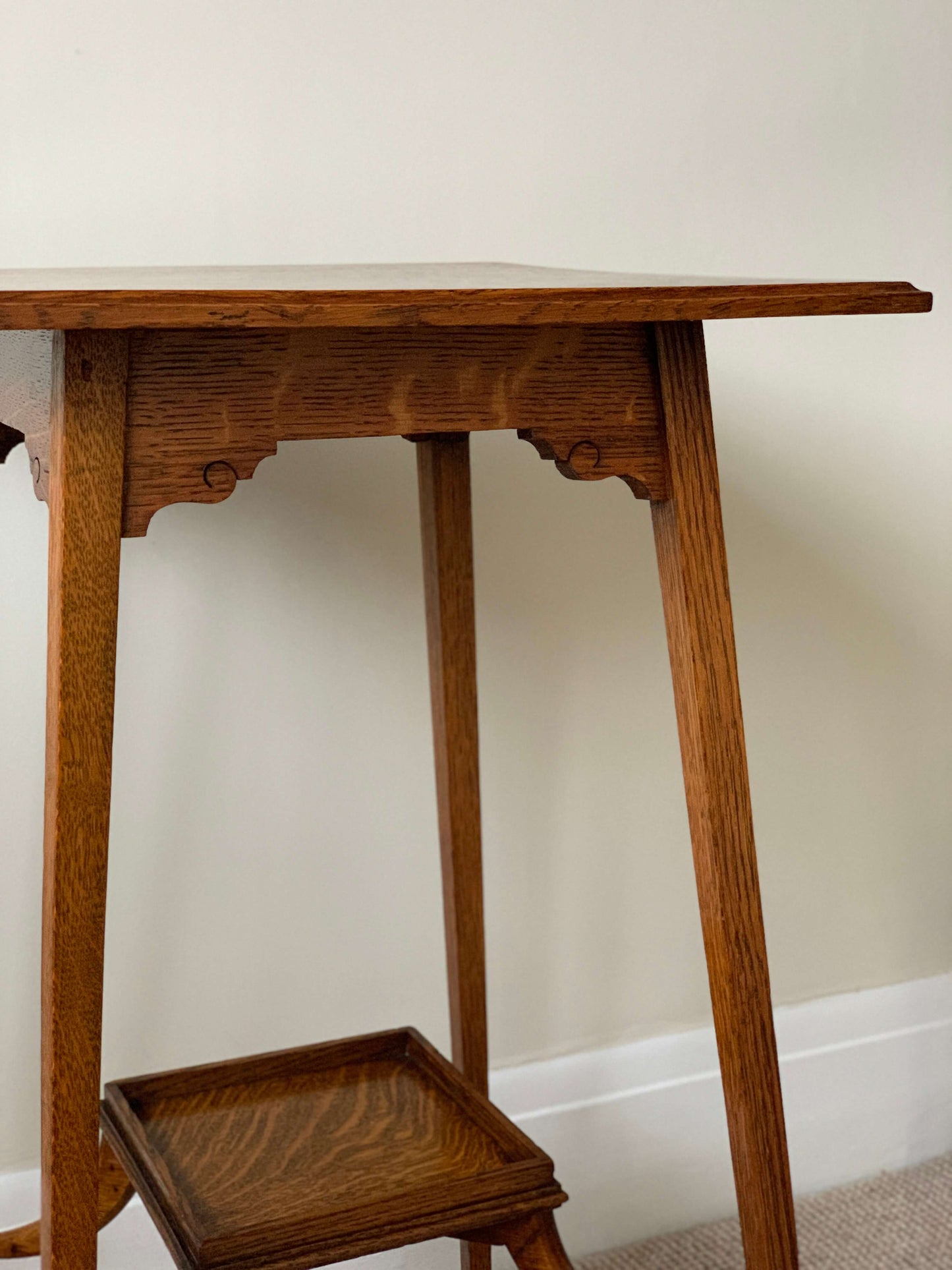 Antique Arts and Crafts oak side table