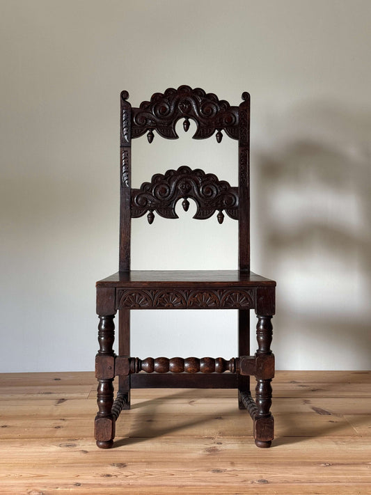 Victorian oak chair