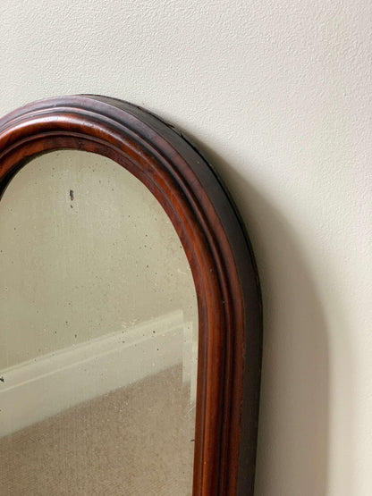 Victorian antique narrow wall mirror