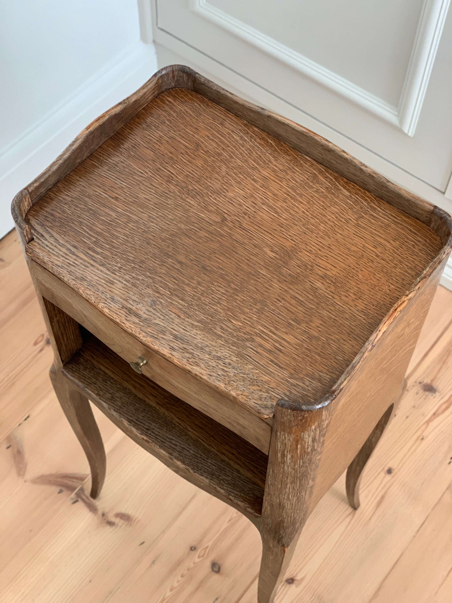 French antique single bedside table