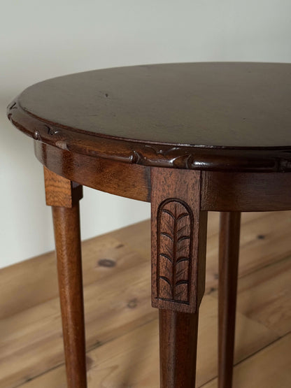 Pair of vintage circular tables