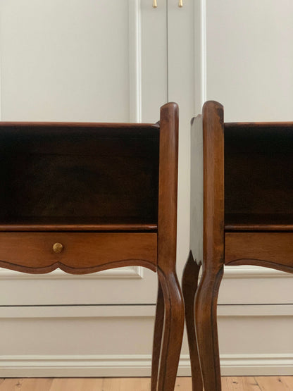 Pair of French vintage bedside tables