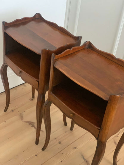 Pair of French vintage bedside tables