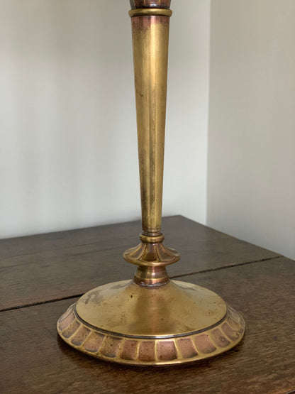 Antique Art Deco brass table lamp