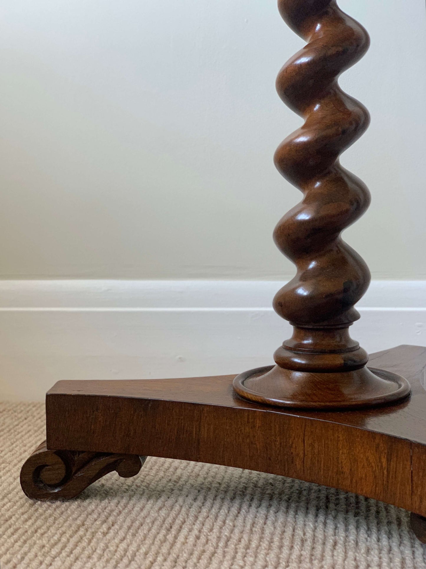 Victorian rosewood barley twist occasional table