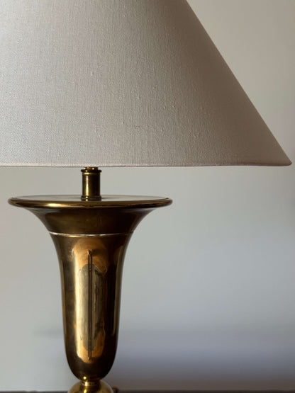 Mid-century brass table lamp
