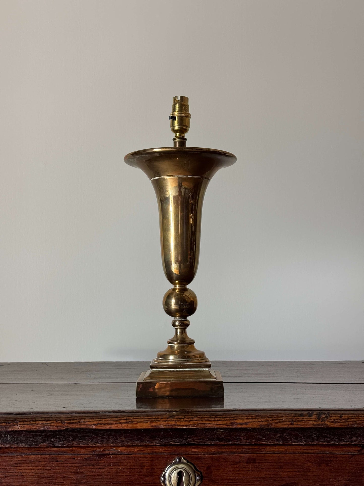 Mid-century brass table lamp