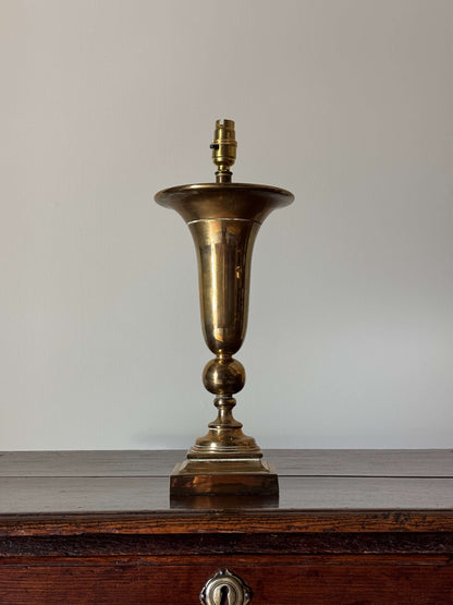 Mid-century brass table lamp