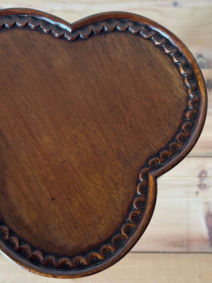 Victorian mahogany clover table wine table