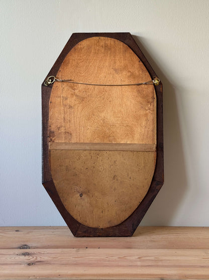 ON HOLD Hand-carved Victorian oak mirror