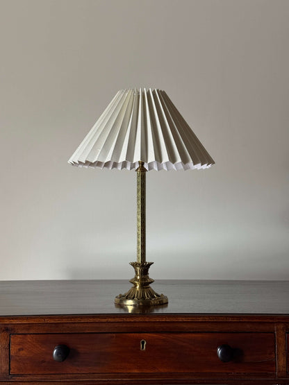 Art Nouveau brass lamp base