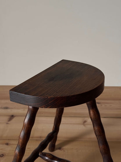 French vintage bobbin stool