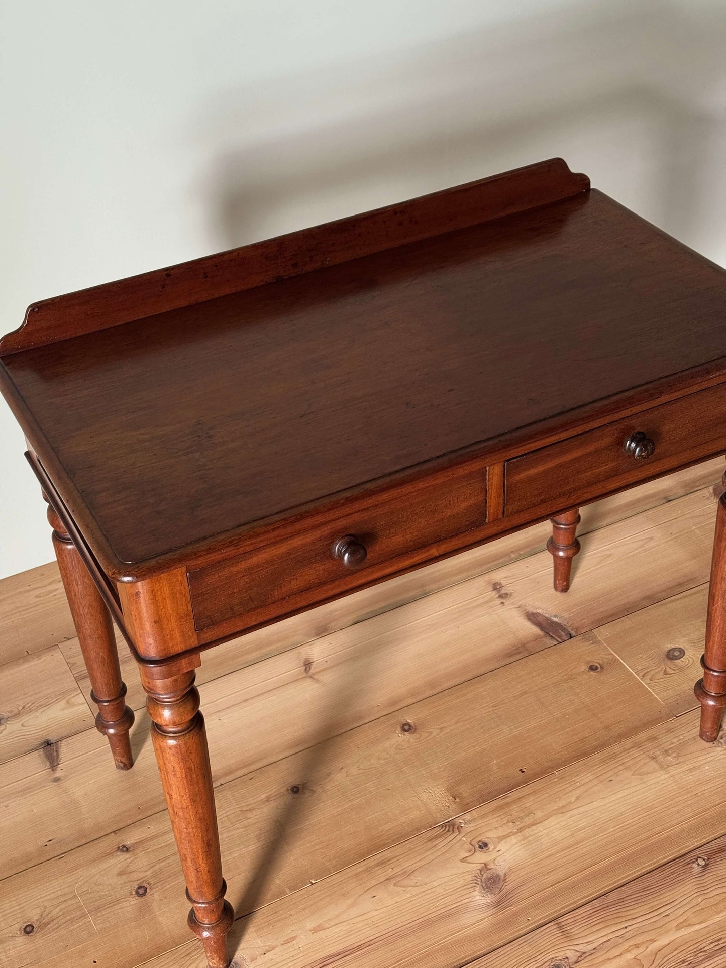Late Victorian mahogany console table